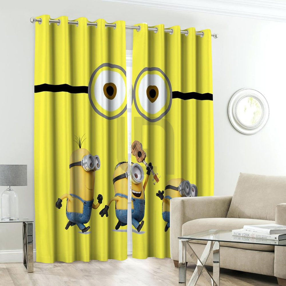 minion kids curtains