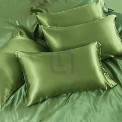 Silk_Duvet_Cover_Set_-_Olive_Green_2