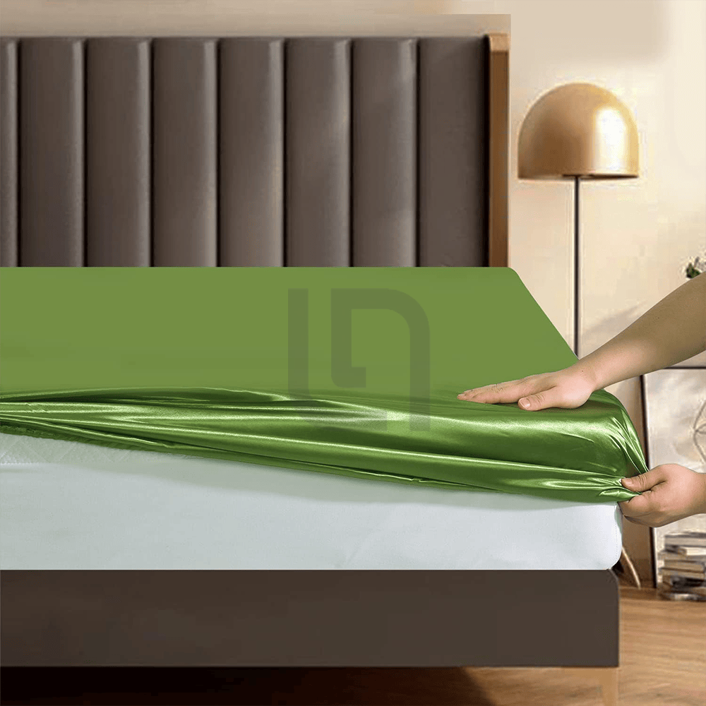 Silk_Duvet_Cover_Set_-_Olive_Green_1