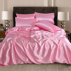 Silk Duvet Cover - Pink