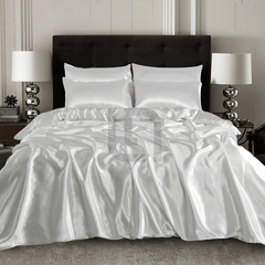 Silk Duvet Cover - White