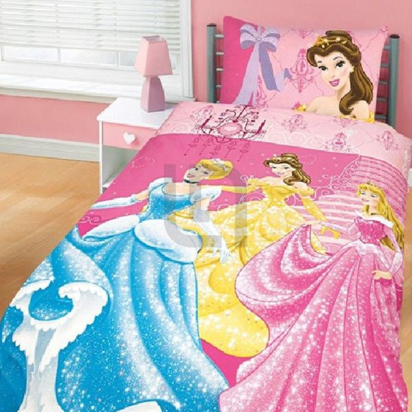 Cinderella Themed Cartoon Bed Sheet